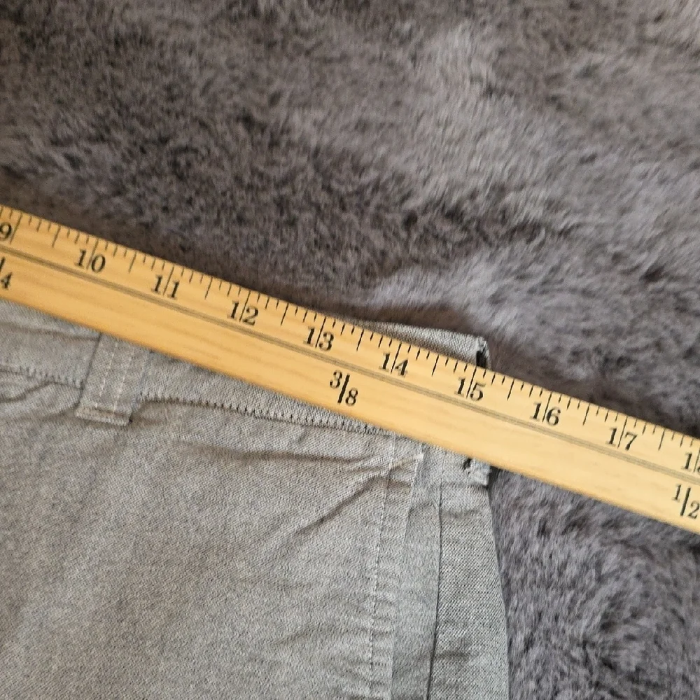 J. Crew Gramercy Gray Flat Front Cotton Shorts Size 30